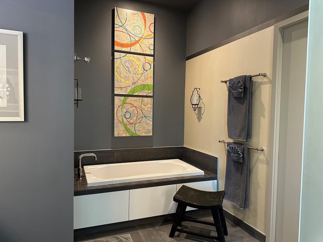 Nashville Gulch — After, kitchen with espresso cabinets and granite island