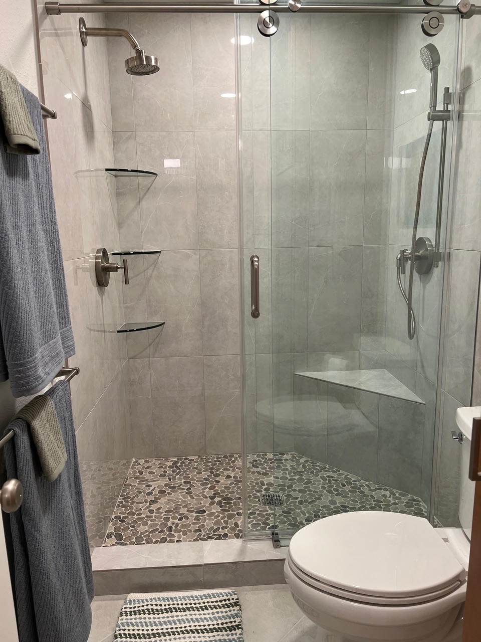 Austin Trail — After, glass shower enclosure