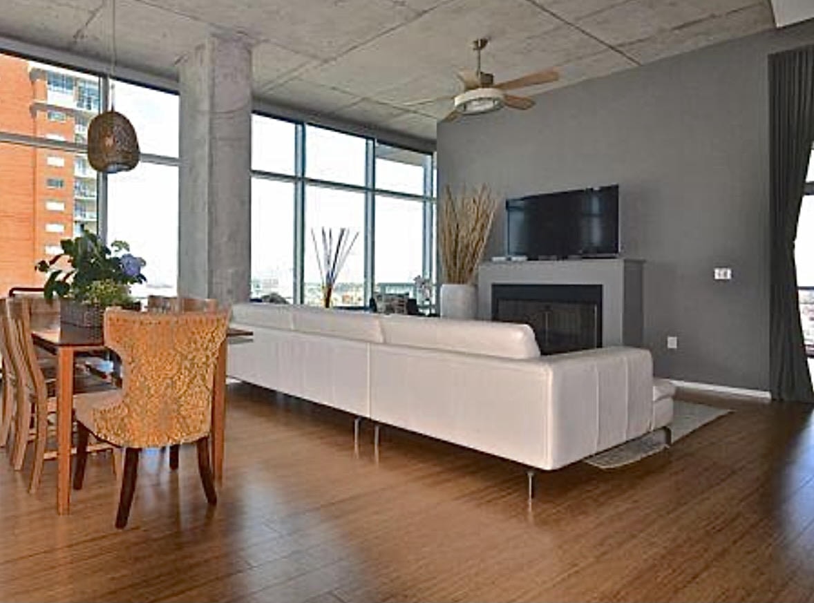 Nashville Gulch — Before, living and dining space